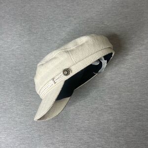 Women's Biege Fiddler Newsboy Visor Beret Hat